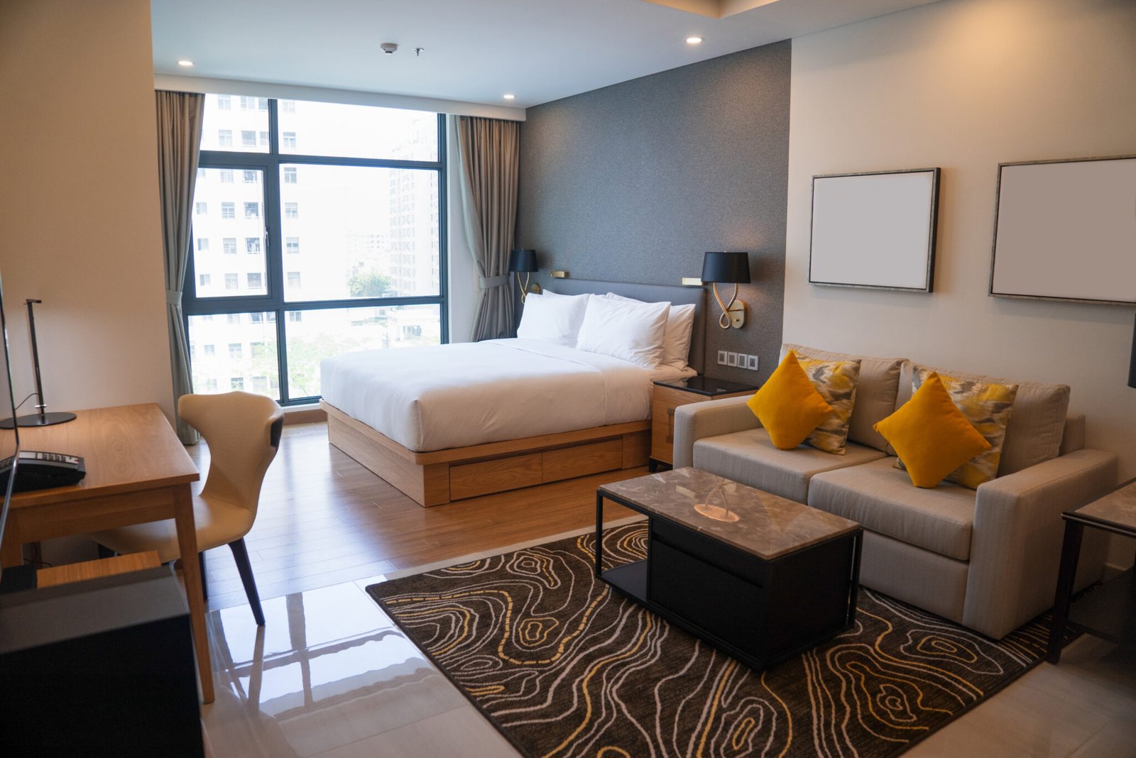 Chambre d'hôtel moderne