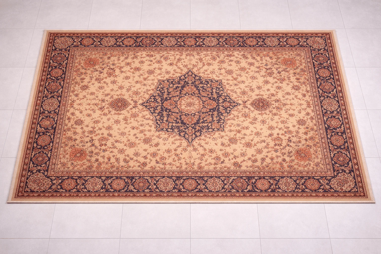 Tapis persan après nettoyage
