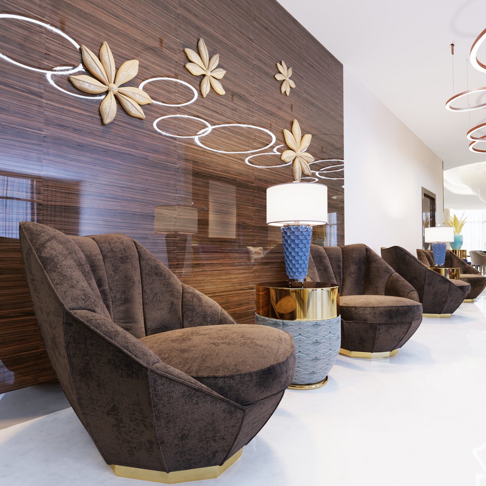 Salon d'attente d'hôtel cinq étoiles